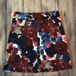 EXPRESS A-line floral Skirt Size 6